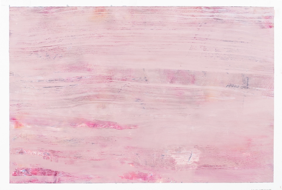 muted pink contemporary abstract color field painting by Laura Letchinger