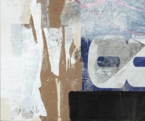 Large contemporary urban abstract painting Los Angeles artist Laura Letchinger detail5