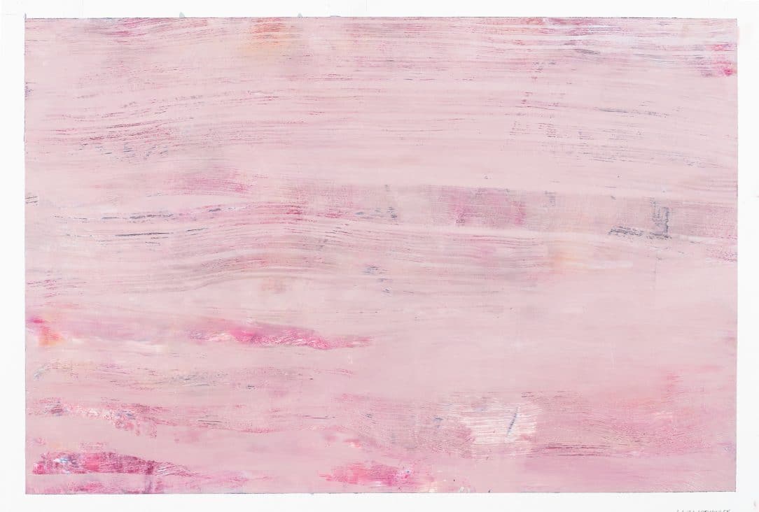 pink color field abstract painting by Laura Letchinger PINK