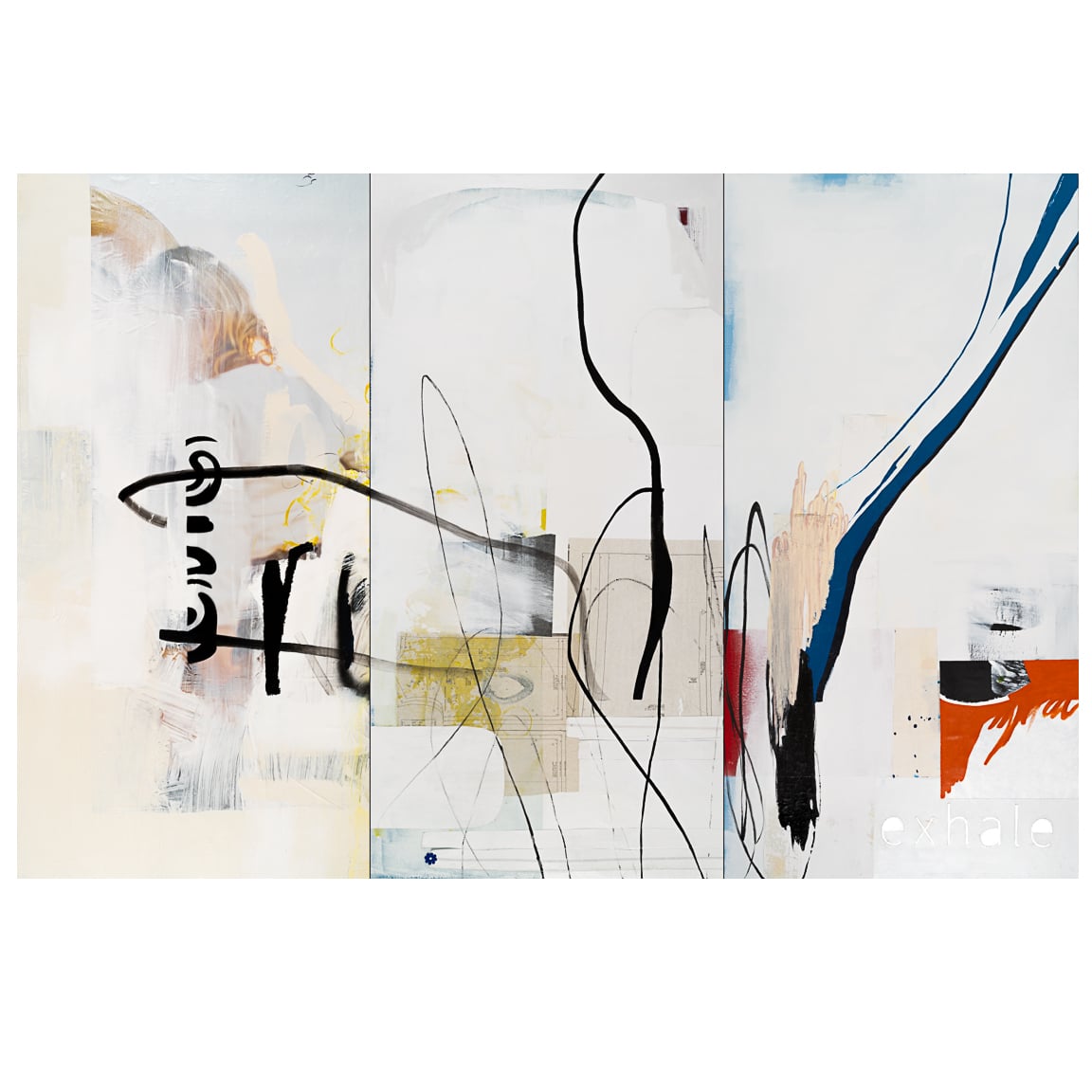 Large Contemporary Urban Abstract Expressionism Paintings and Large Loft Art Laura Letchinger EXHALE